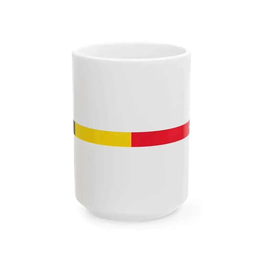 Belgian Navy commissioning pennant (Belgium) White Coffee Mug 15oz - Go Mug Yourself