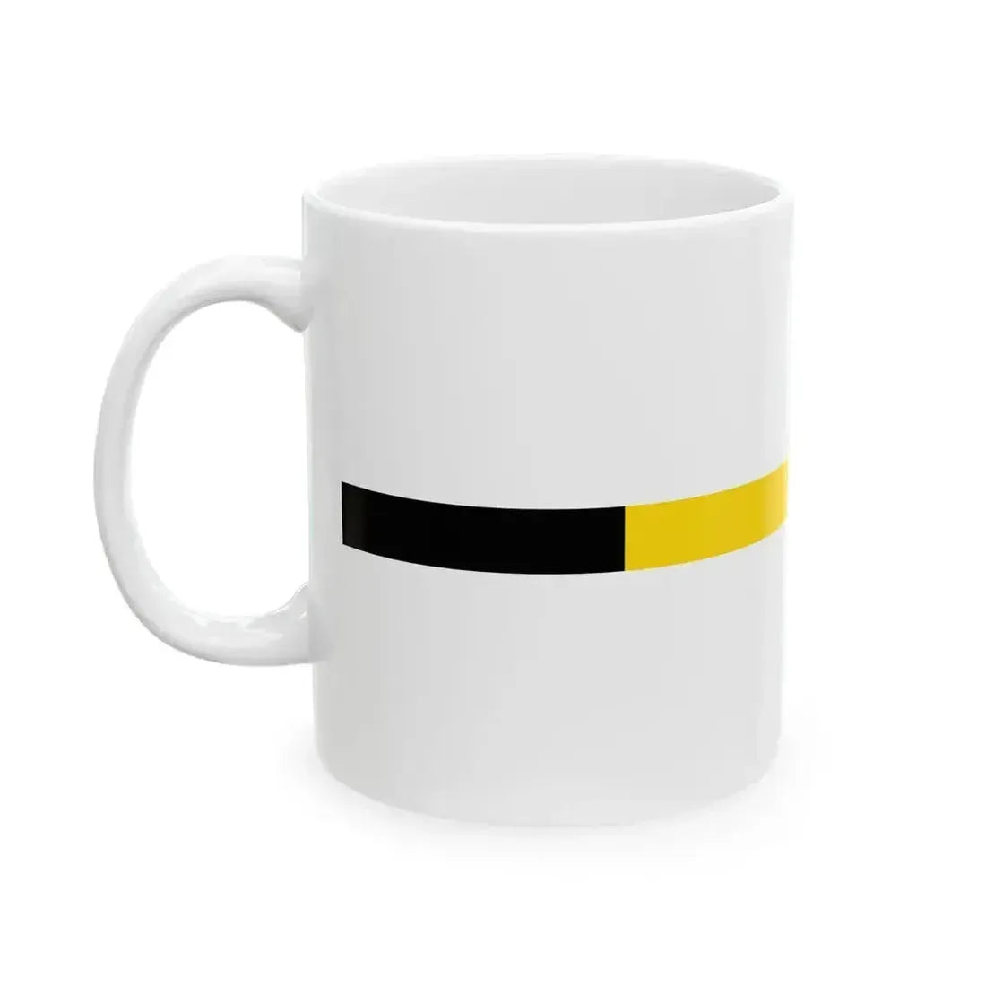 Belgian Navy commissioning pennant (Belgium) White Coffee Mug - Go Mug Yourself