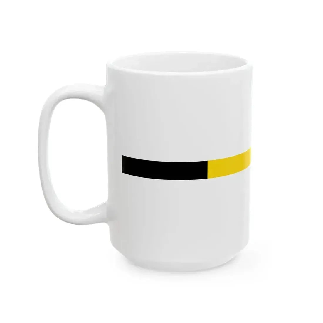 Belgian Navy commissioning pennant (Belgium) White Coffee Mug - Go Mug Yourself