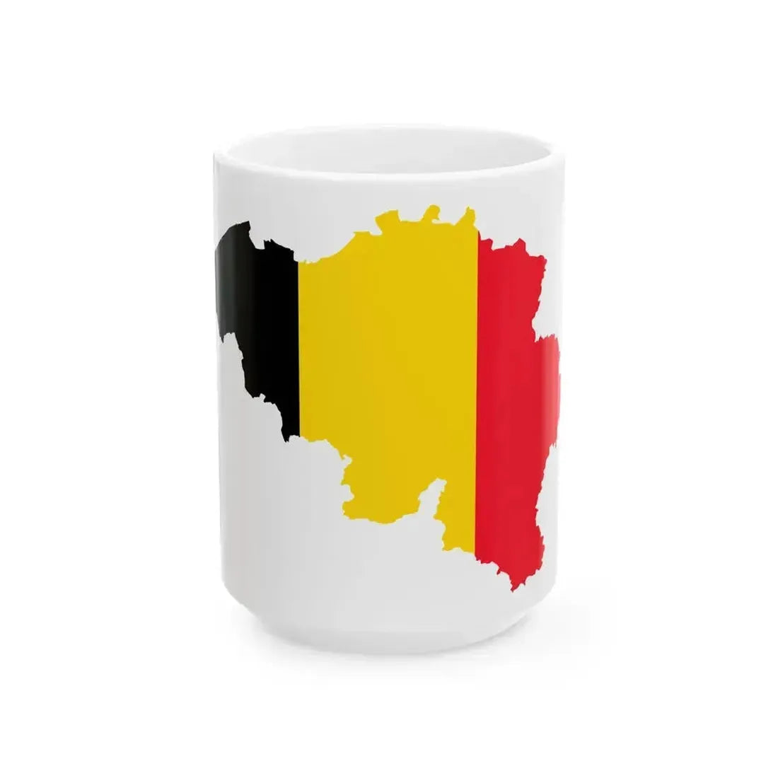 Belgium stub (Belgium) White Coffee Mug 15oz - Go Mug Yourself