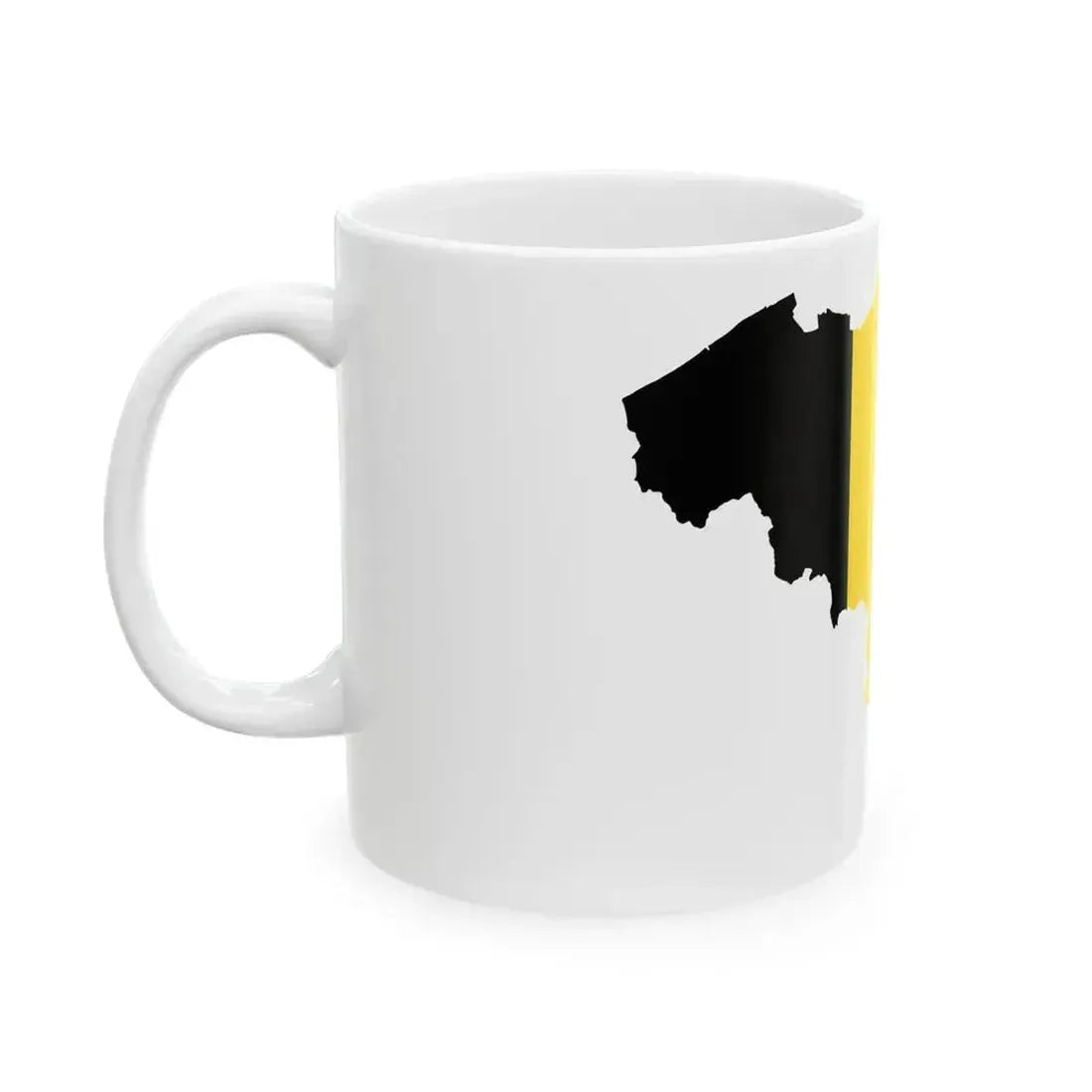 Belgium stub (Belgium) White Coffee Mug - Go Mug Yourself