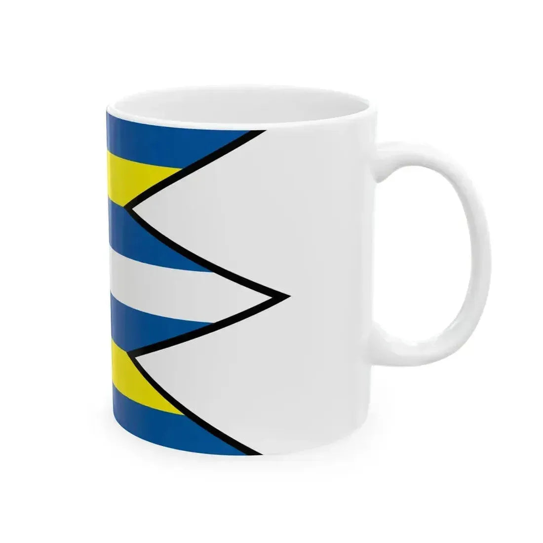 Belin Rimavska Sobota Flag (Slovakia) White Coffee Mug - Go Mug Yourself