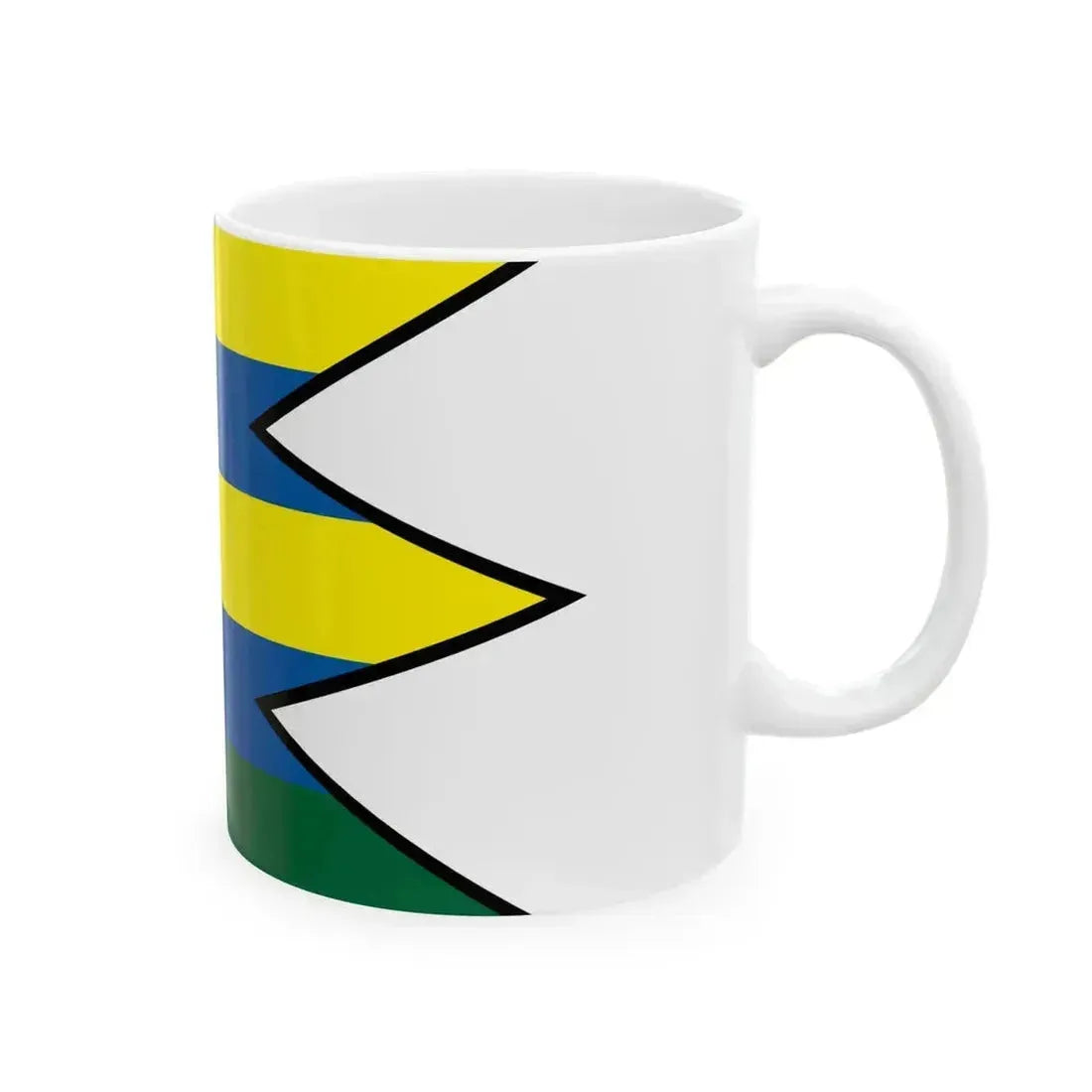Belince Topolcany Flag (Slovakia) White Coffee Mug - Go Mug Yourself