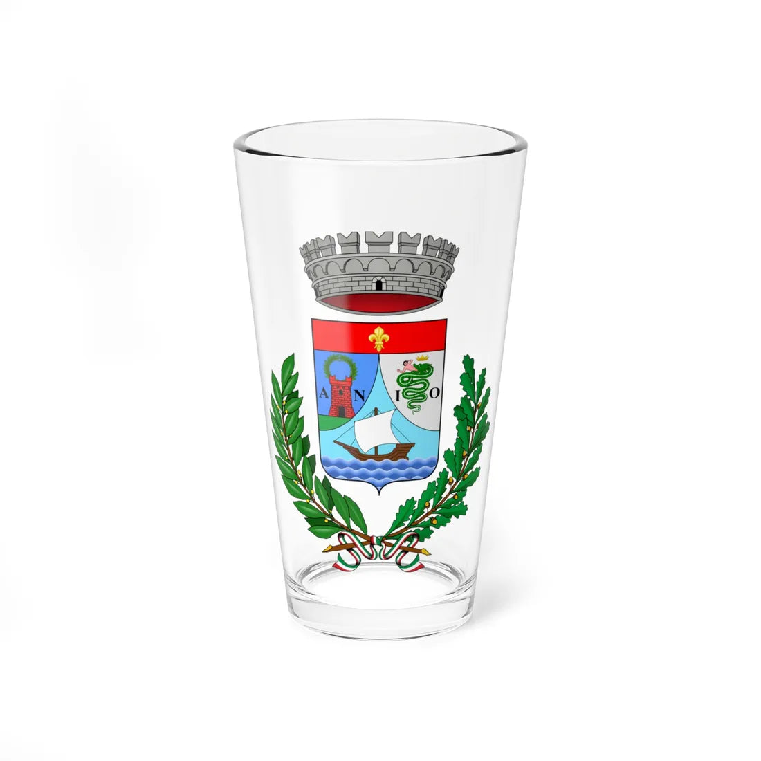 Bellano-Stemma (Italy) (Coat of Arms) Pint Glass 16oz 16oz - Go Mug Yourself