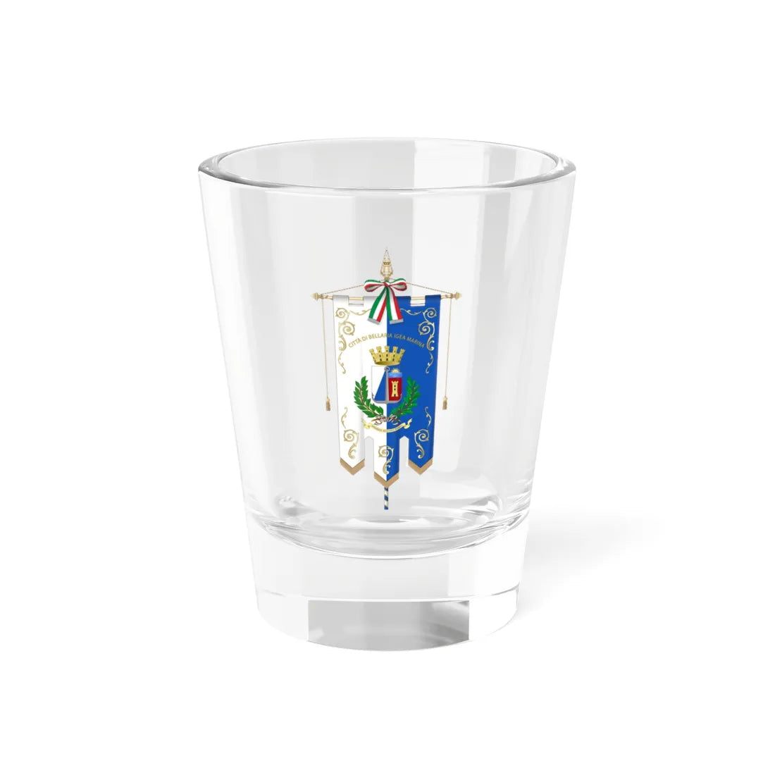 Bellaria-Igea Marina-Gonfalone (Italy) Shot Glass 1.5oz 1.5oz - Go Mug Yourself