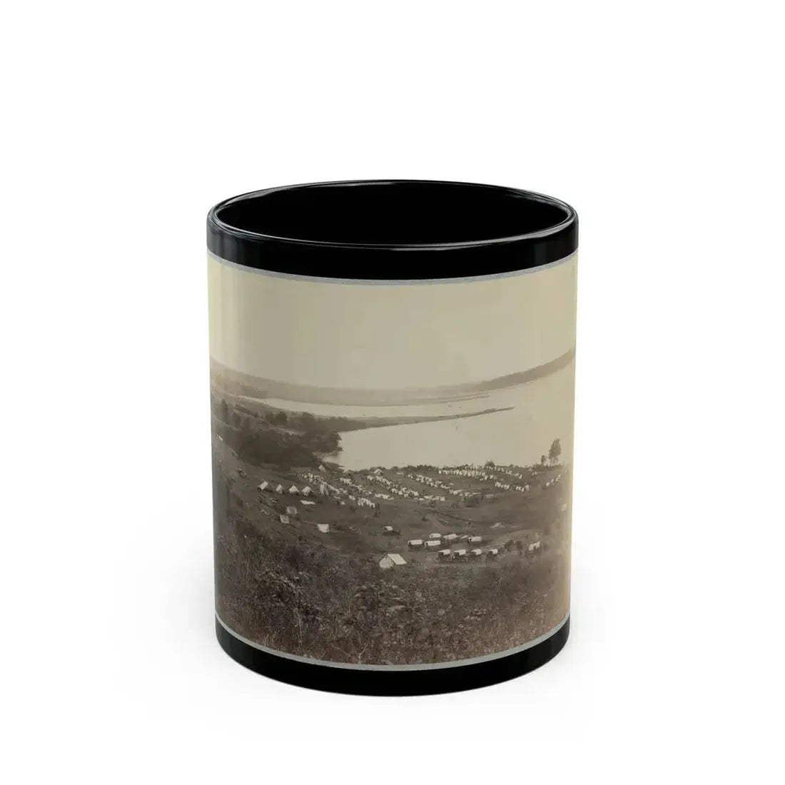 Belle Plain Landing, Va. Camp Of 15th New York Engineers (U.S. Civil War) Black Coffee Mug 11oz - Go Mug Yourself