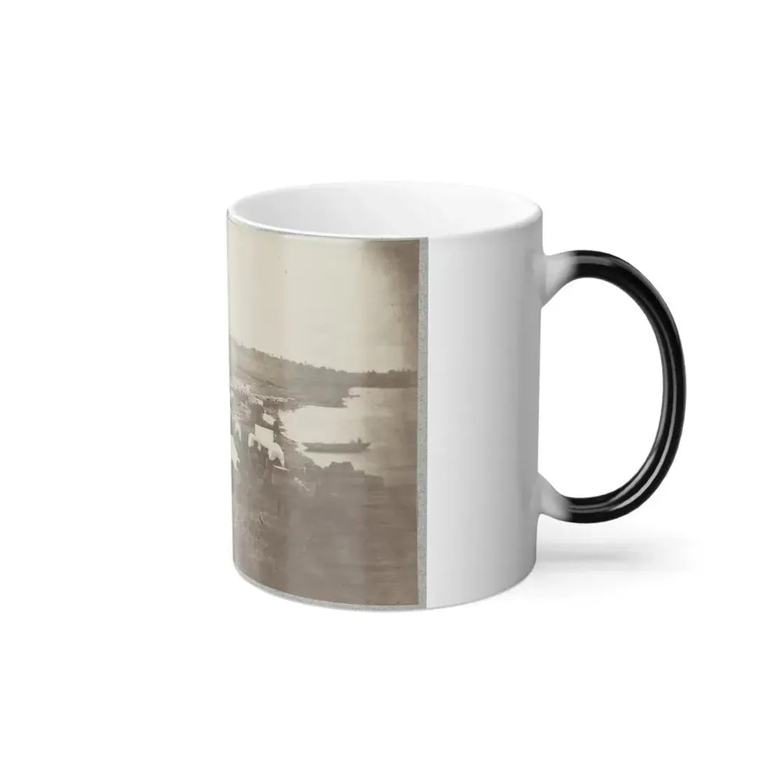 Belle Plain Landing, Va., Confederate Entrenchments on Hill 001 (U.S. Civil War) Color Changing Coffee Mug 11oz - Go Mug Yourself