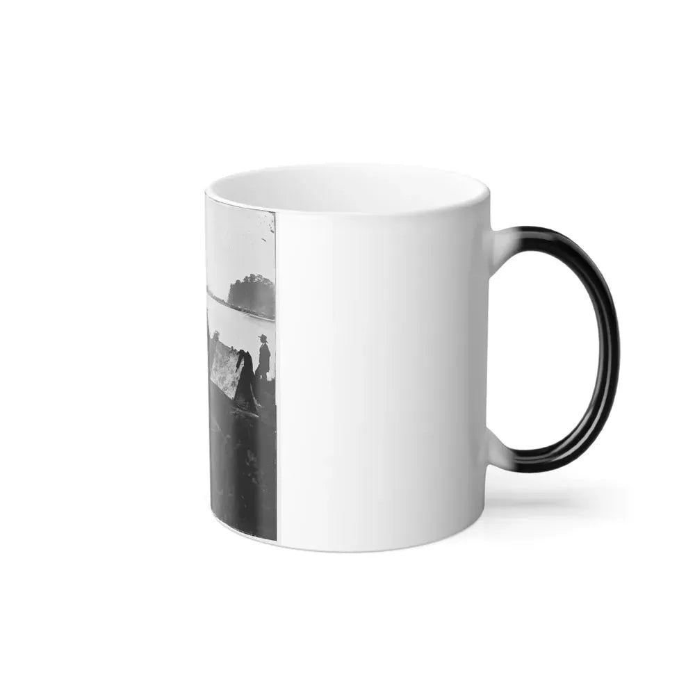 Belle Plain Landing, Virginia. Distance View of Belle Plain Landing on the James River (U.S. Civil War) Color Changing Coffee Mug 11oz - Go Mug Yourself