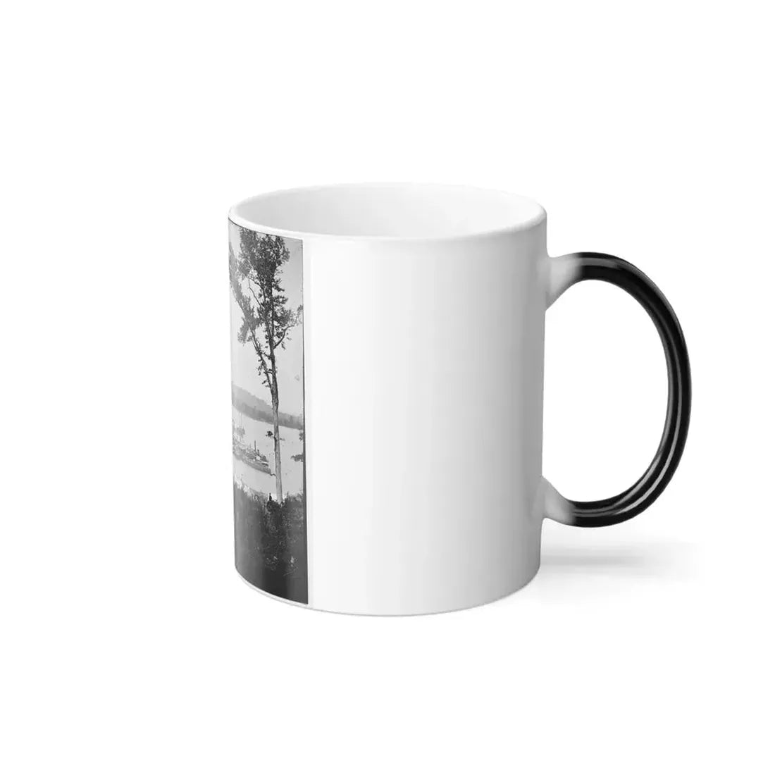Belle Plain Landing, Virginia. View of Camp and Transports. (Lower Landing). Photo Taken Near Bull Bluff -3 (U.S. Civil War) Color Changing Coffee Mug 11oz - Go Mug Yourself