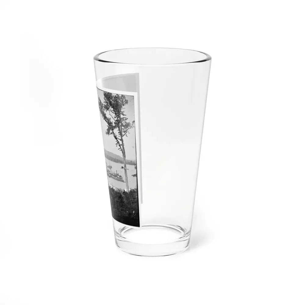 Belle Plain Landing, Virginia. View Of Camp And Transports. (Lower Landing). Photo Taken Near Bull Bluff -3 (U.S. Civil War) Pint Glass 16oz - Go Mug Yourself