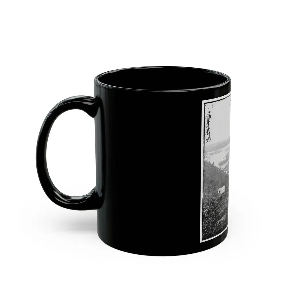 Belle Plain, Va. Army Wagons And Transports At The Lower Landing (U.S. Civil War) Black Coffee Mug - Go Mug Yourself