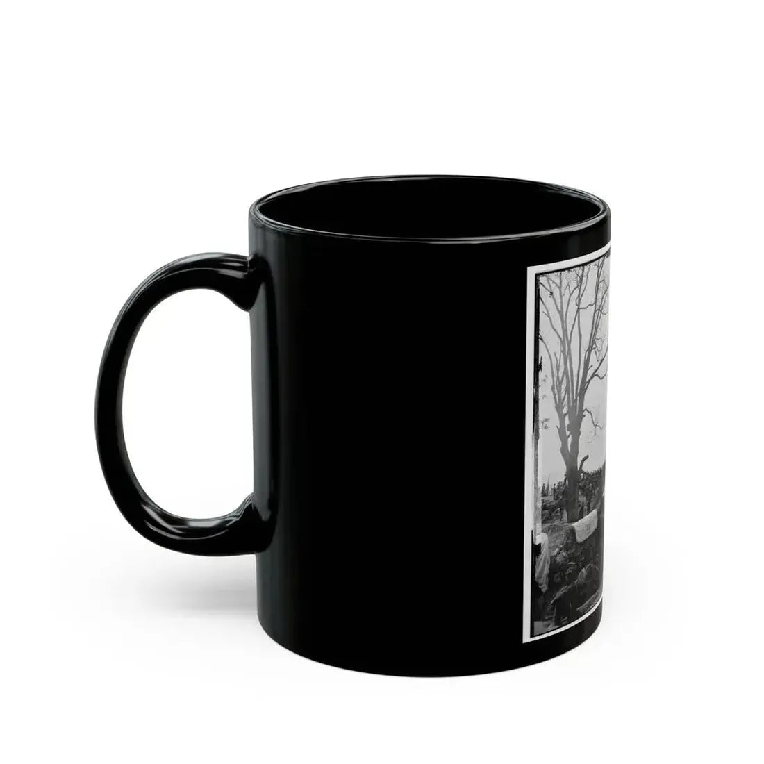 Belle Plain, Va. Wagons Of The Sanitary Commission And A Crowd At The Landing (U.S. Civil War) Black Coffee Mug - Go Mug Yourself