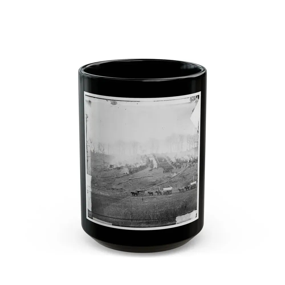 Belle Plain, Virginia. Camp Of 150th Pennsylvania Infantry (U.S. Civil War) Black Coffee Mug 15oz - Go Mug Yourself