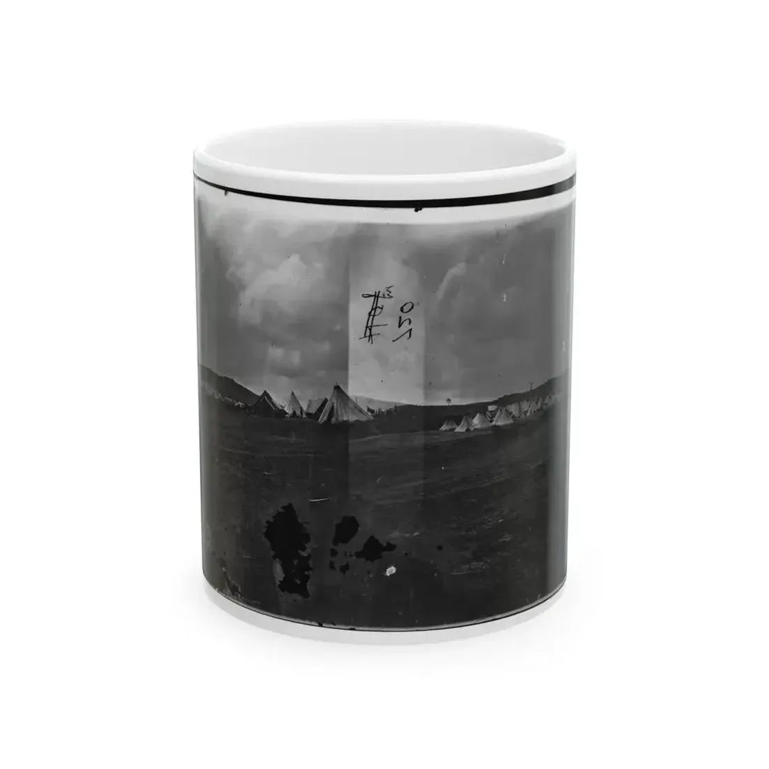 Belle Plain, Virginia. Camp Of Negro Laborers In Quartermaster Department (U.S. Civil War) White Coffee Mug 11oz - Go Mug Yourself
