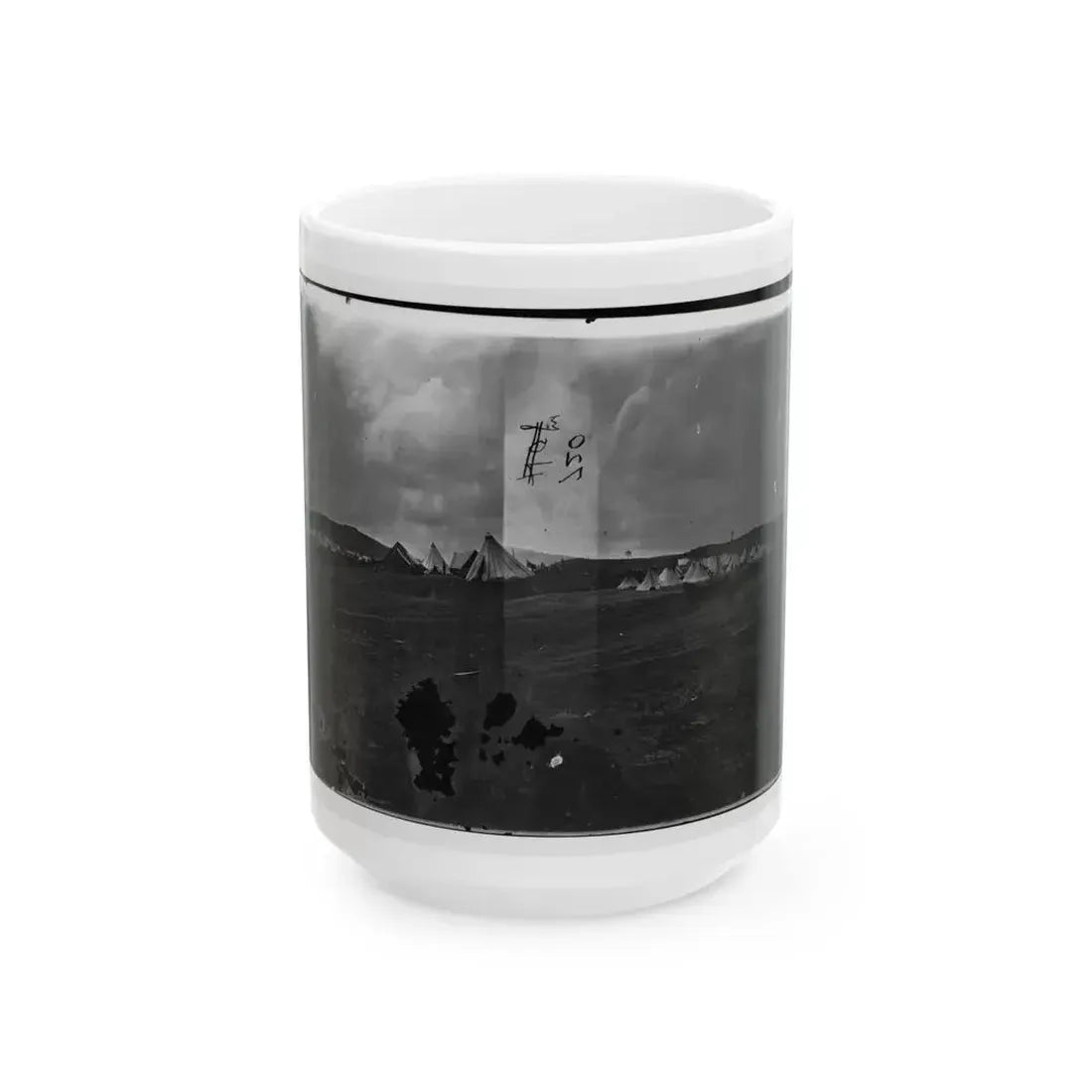 Belle Plain, Virginia. Camp Of Negro Laborers In Quartermaster Department (U.S. Civil War) White Coffee Mug 15oz - Go Mug Yourself