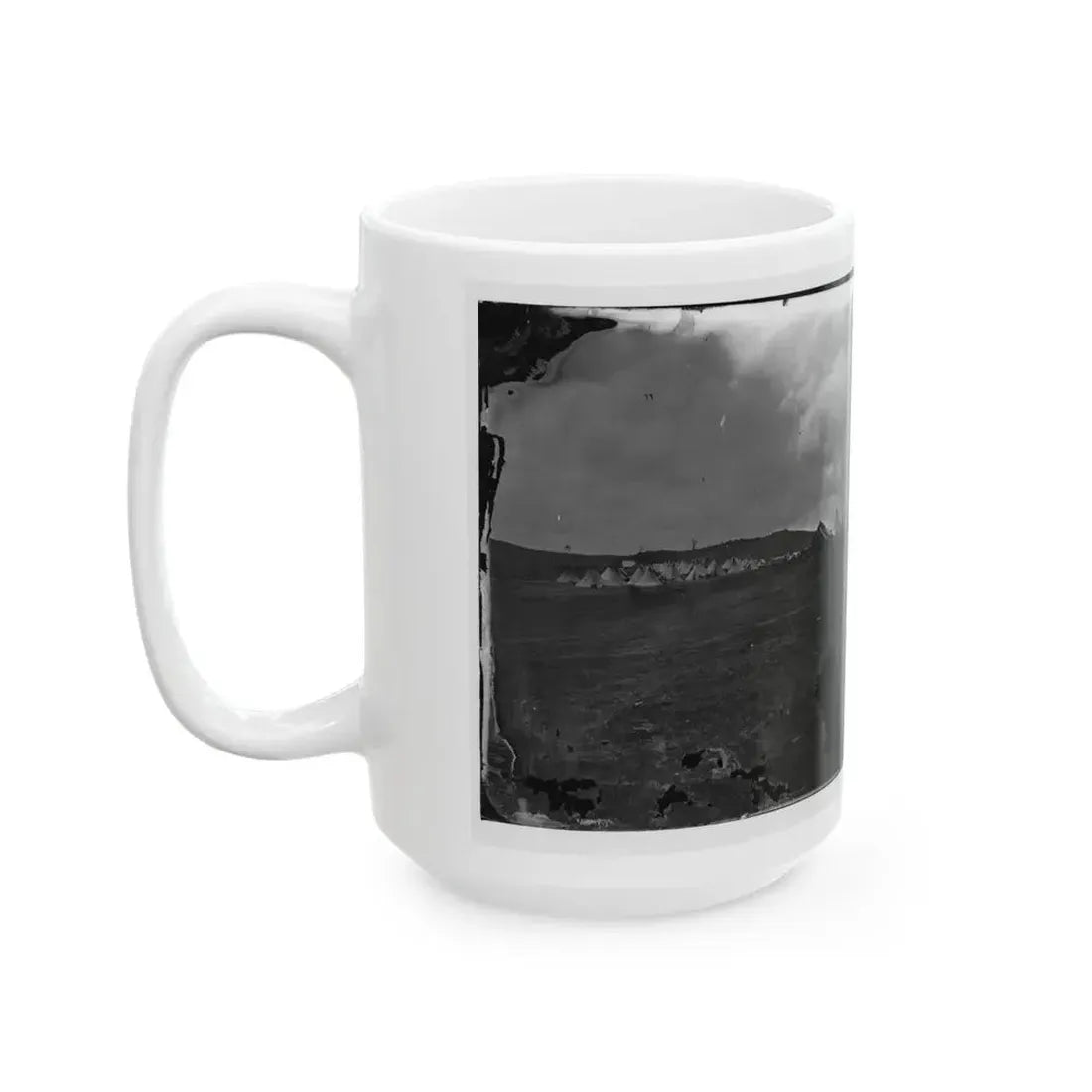 Belle Plain, Virginia. Camp Of Negro Laborers In Quartermaster Department (U.S. Civil War) White Coffee Mug - Go Mug Yourself