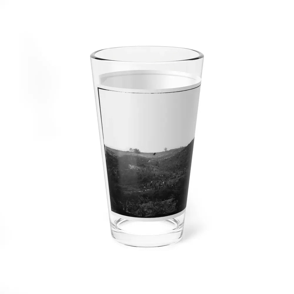 Belle Plain, Virginia. Encampment Of 7,000 Confederates In The Punch Bowl (2) (U.S. Civil War) Pint Glass 16oz - Go Mug Yourself