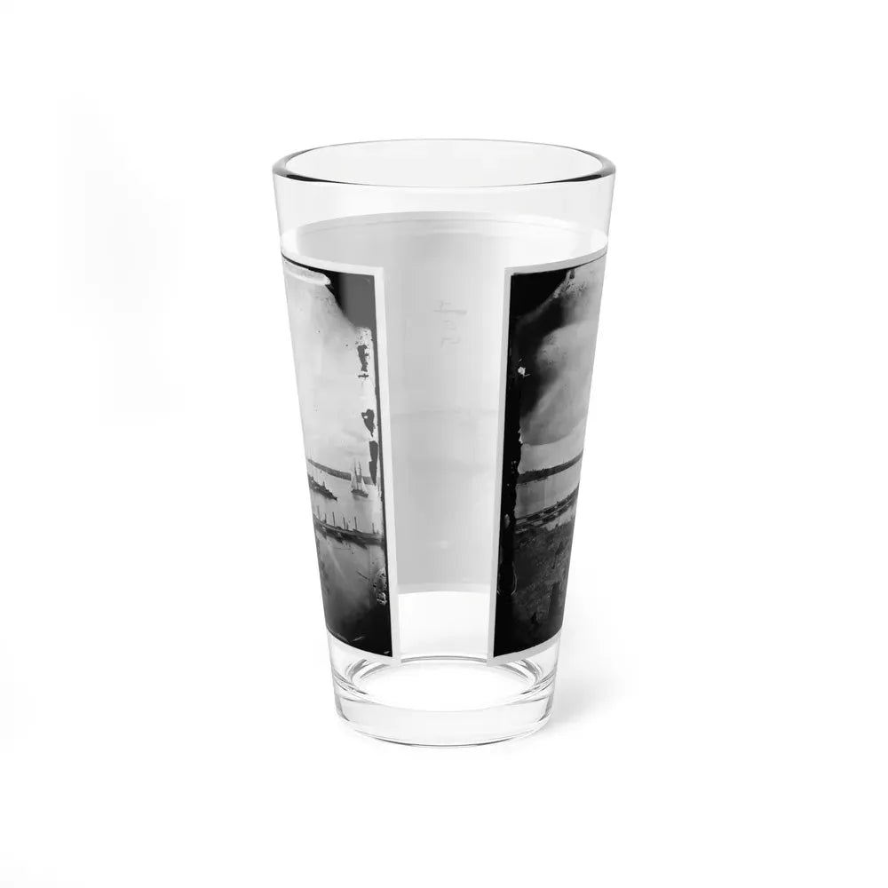 Belle Plain, Virginia. Pontoon Wharf (U.S. Civil War) Pint Glass 16oz - Go Mug Yourself