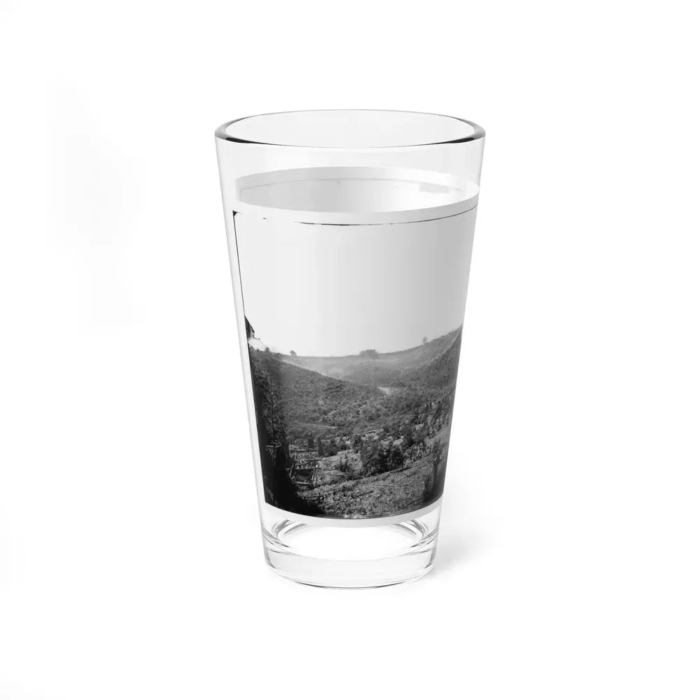 Belle Plain, Virginia (Vicinity). Encampment Of 7,000 Confederates In The Punch Bowl (U.S. Civil War) Pint Glass 16oz - Go Mug Yourself