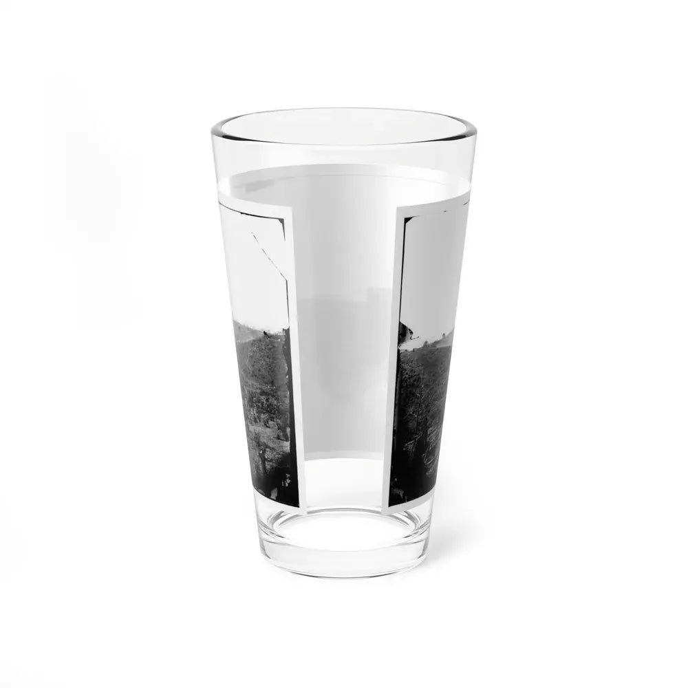 Belle Plain, Virginia (Vicinity). Encampment Of 7,000 Confederates In The Punch Bowl (U.S. Civil War) Pint Glass 16oz - Go Mug Yourself