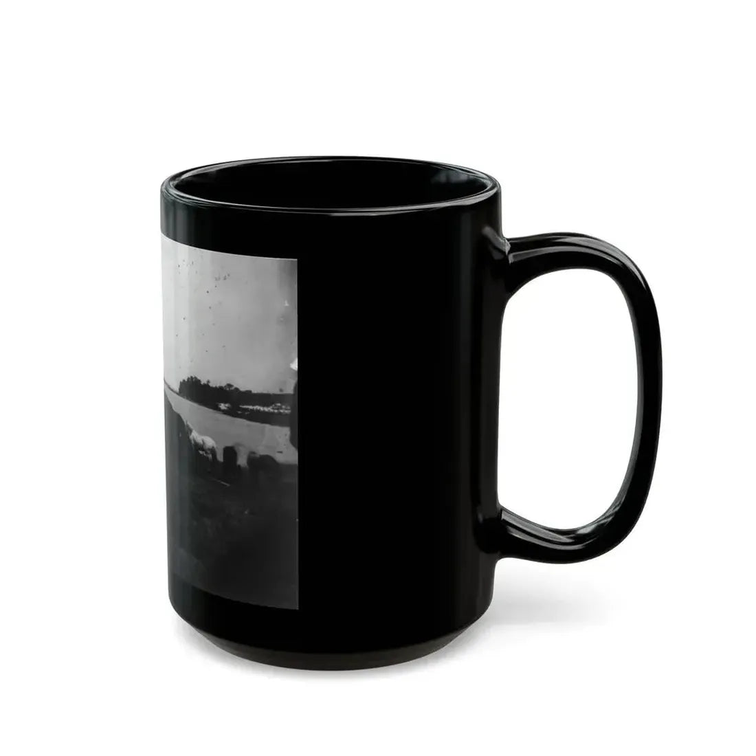 Belle Plains, Va., May 16, 1864, Encampment Of 2nd New York And 1st Massachusetts Heavy Artillery (U.S. Civil War) Black Coffee Mug - Go Mug Yourself