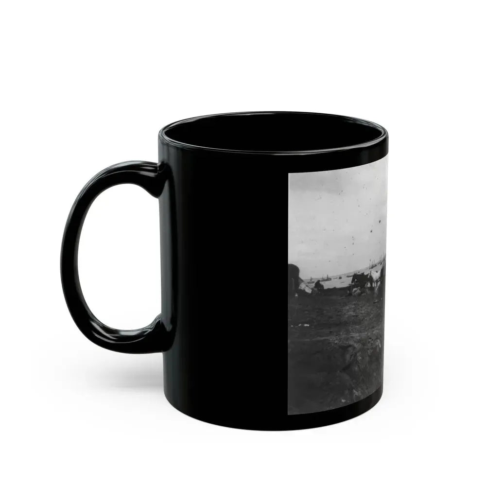 Belle Plains, Va., May 16, 1864, Encampment Of 2nd New York And 1st Massachusetts Heavy Artillery (U.S. Civil War) Black Coffee Mug - Go Mug Yourself