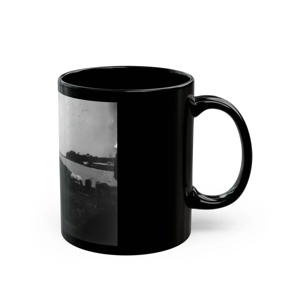 Belle Plains, Va., May 16, 1864, Encampment Of 2nd New York And 1st Massachusetts Heavy Artillery (U.S. Civil War) Black Coffee Mug - Go Mug Yourself
