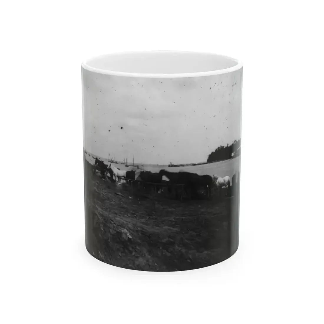 Belle Plains, Va., May 16, 1864, Encampment Of 2nd New York And 1st Massachusetts Heavy Artillery (U.S. Civil War) White Coffee Mug 11oz - Go Mug Yourself