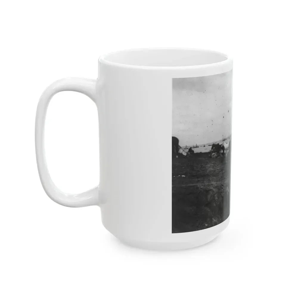 Belle Plains, Va., May 16, 1864, Encampment Of 2nd New York And 1st Massachusetts Heavy Artillery (U.S. Civil War) White Coffee Mug - Go Mug Yourself