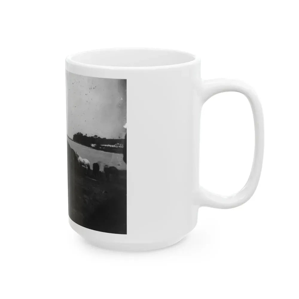 Belle Plains, Va., May 16, 1864, Encampment Of 2nd New York And 1st Massachusetts Heavy Artillery (U.S. Civil War) White Coffee Mug - Go Mug Yourself