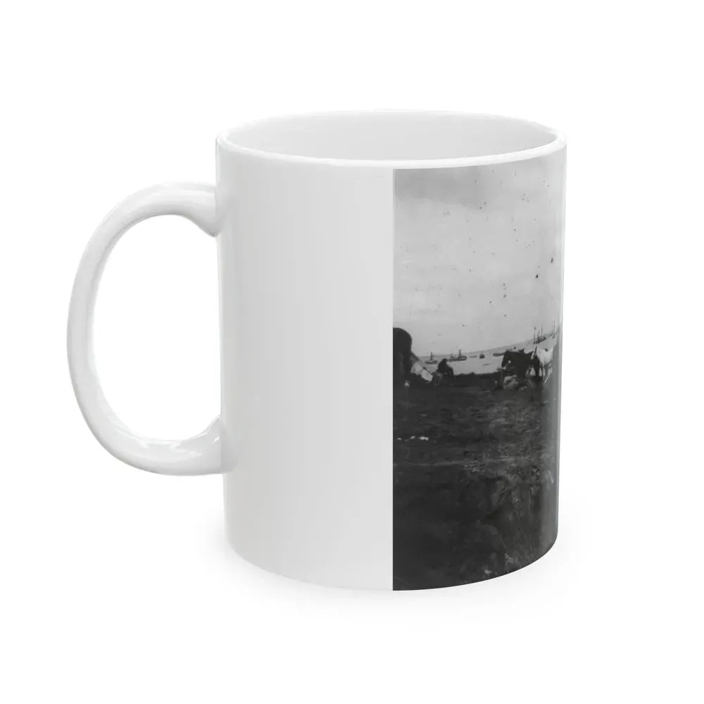 Belle Plains, Va., May 16, 1864, Encampment Of 2nd New York And 1st Massachusetts Heavy Artillery (U.S. Civil War) White Coffee Mug - Go Mug Yourself