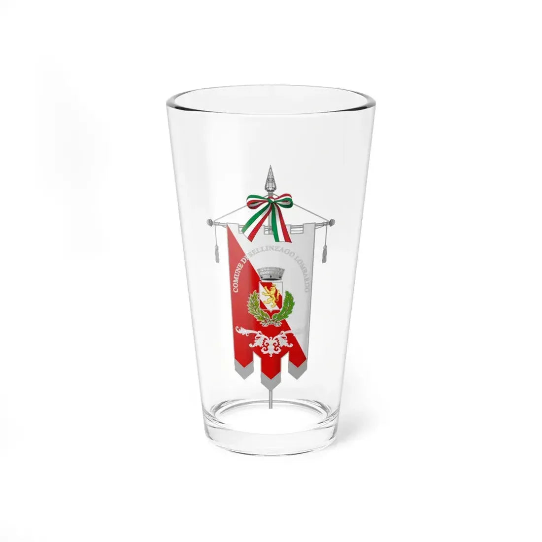 Bellinzago Lombardo-Gonfalone (Italy) Pint Glass 16oz 16oz - Go Mug Yourself