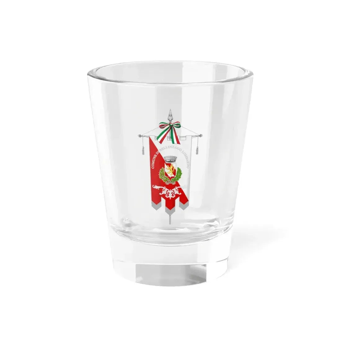 Bellinzago Lombardo-Gonfalone (Italy) Shot Glass 1.5oz 1.5oz - Go Mug Yourself