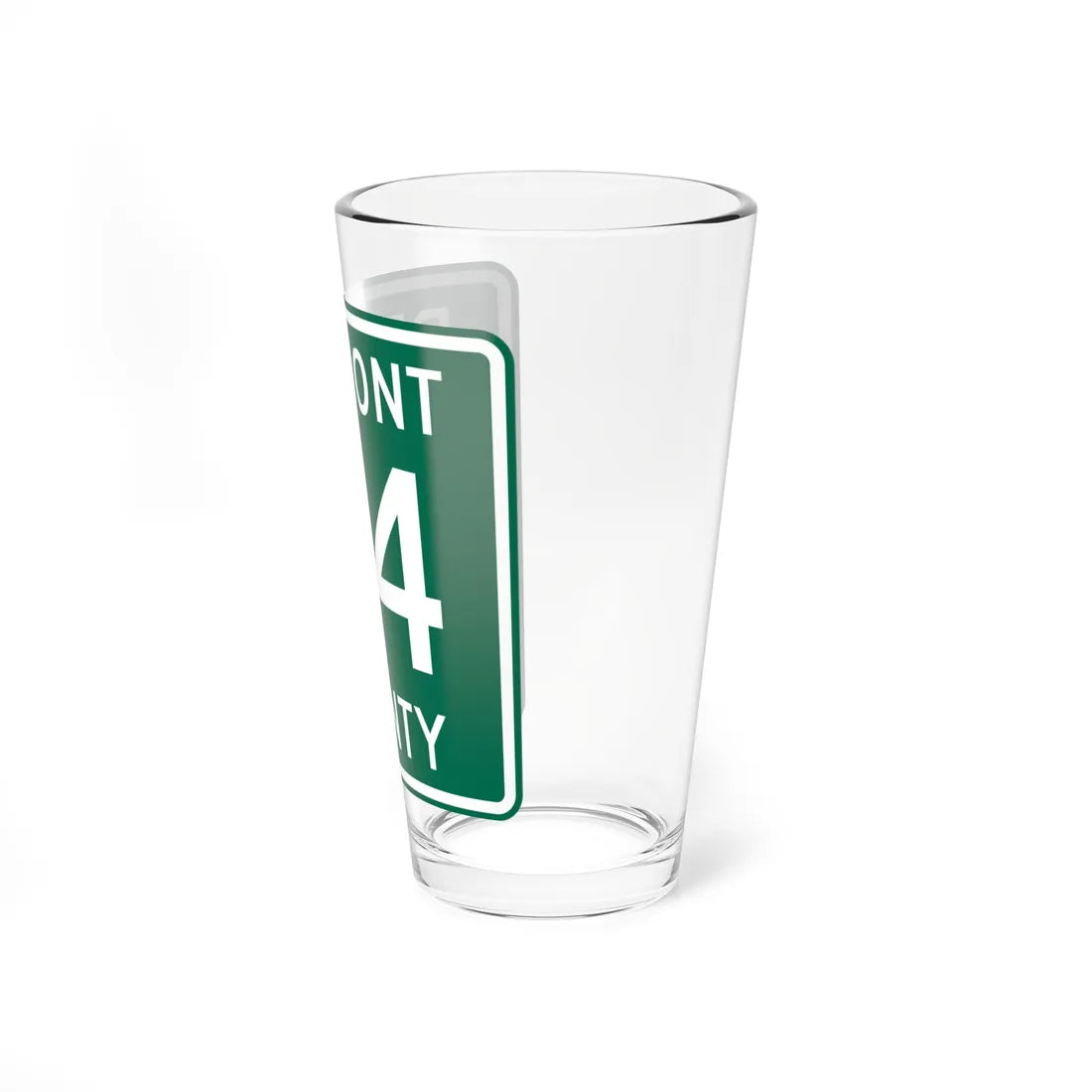 Belmont County Route 114 OH (Ohio) (Road Sign) Pint Glass 16oz - Go Mug Yourself
