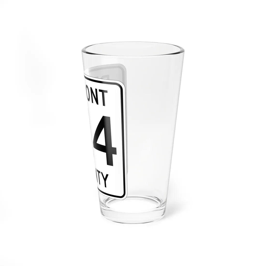 Belmont County Route 214 OH (Ohio) (Road Sign) Pint Glass 16oz - Go Mug Yourself