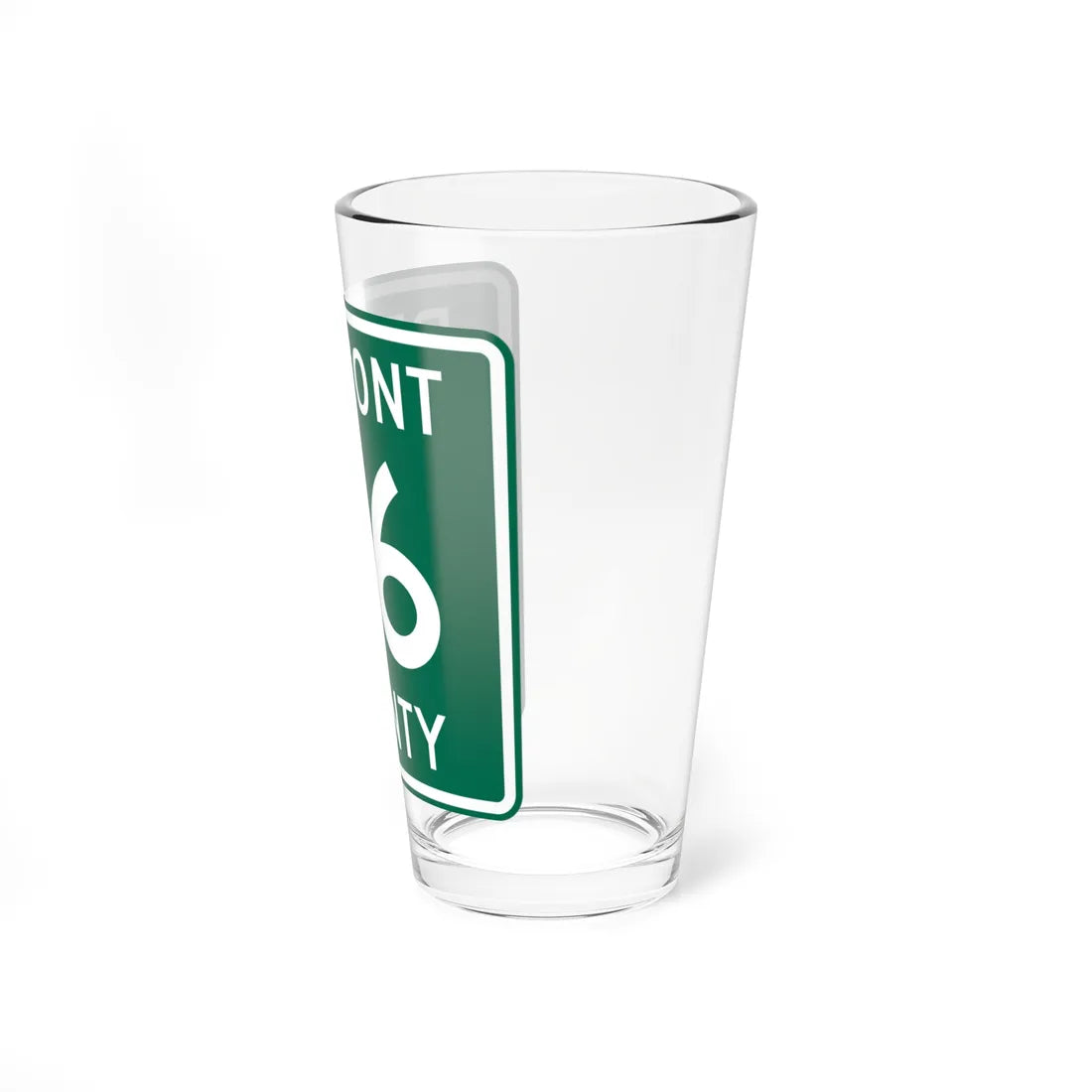 Belmont County Route 56 OH (Ohio) (Road Sign) Pint Glass 16oz - Go Mug Yourself