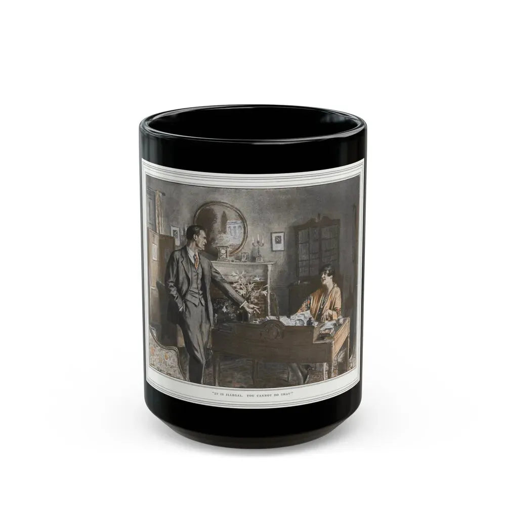 Beloved Wife of, Ladies' Home Journal, September 1927 - Black Coffee Mug 15oz - Go Mug Yourself