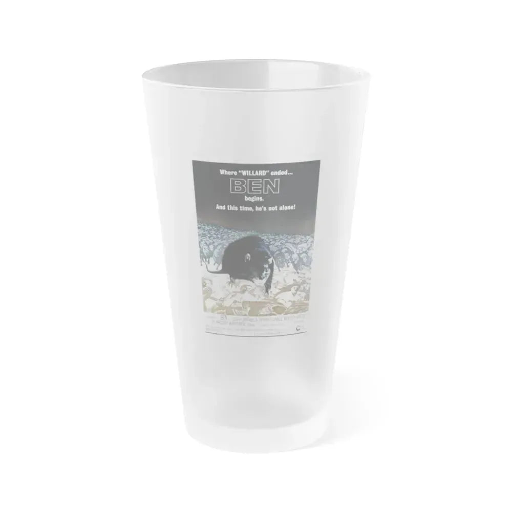 BEN 1972 Movie Poster - Frosted Pint Glass 16oz 16oz Frosted - Go Mug Yourself