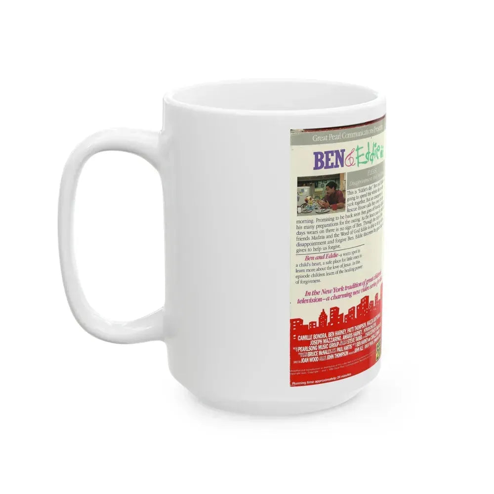 BEN AND EDDIE FLEAS DISAPOINTMENT AND FORGIVENESS (VHS COVER) - White Coffee Mug - Go Mug Yourself