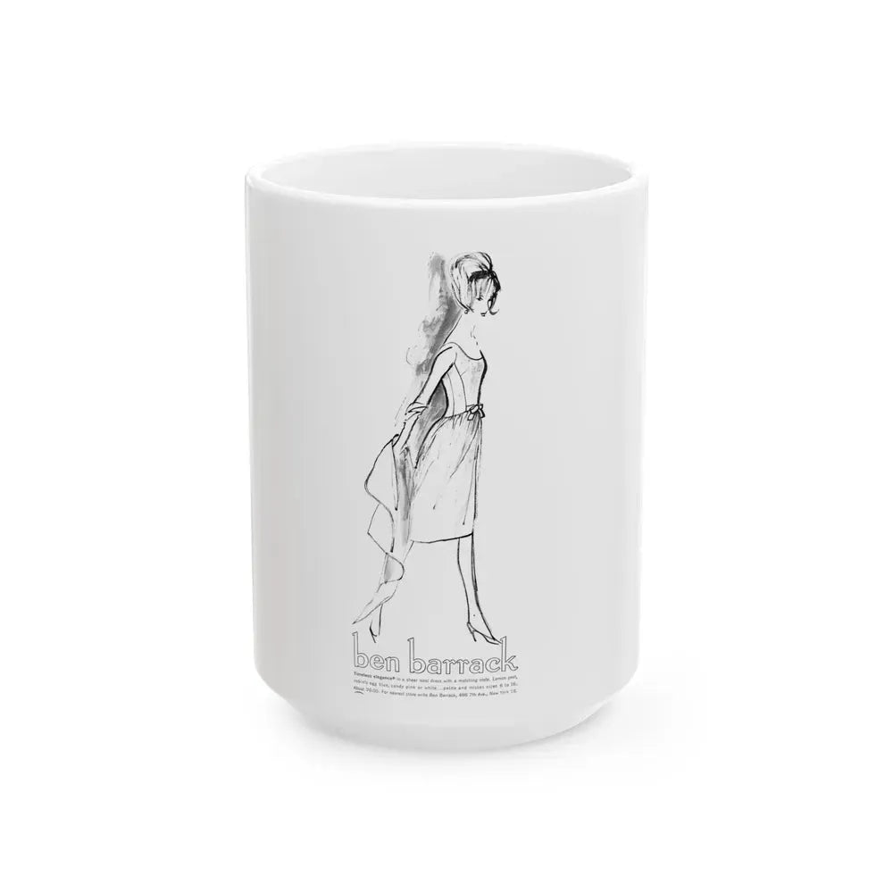 Ben Barrack, 1963 - White Coffee Mug 15oz - Go Mug Yourself