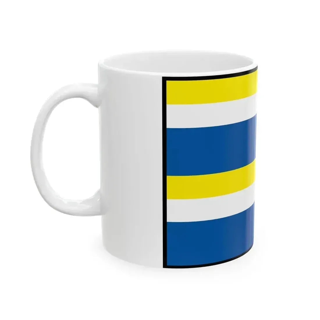 Benadikova Liptovsky Mikulas Flag (Slovakia) White Coffee Mug - Go Mug Yourself
