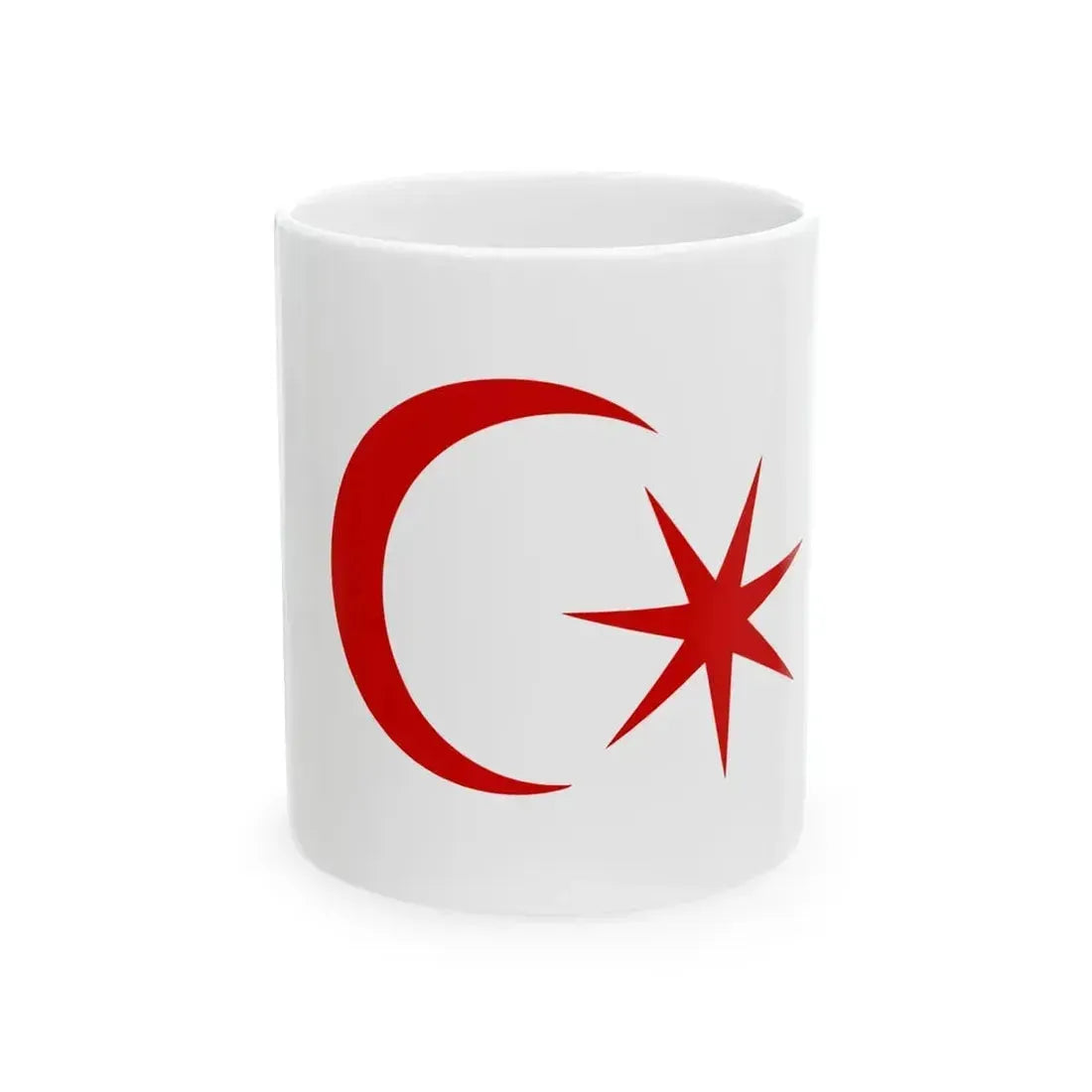 Bendera Tengku Mahkota Johor (Malaysia) White Coffee Mug 11oz - Go Mug Yourself