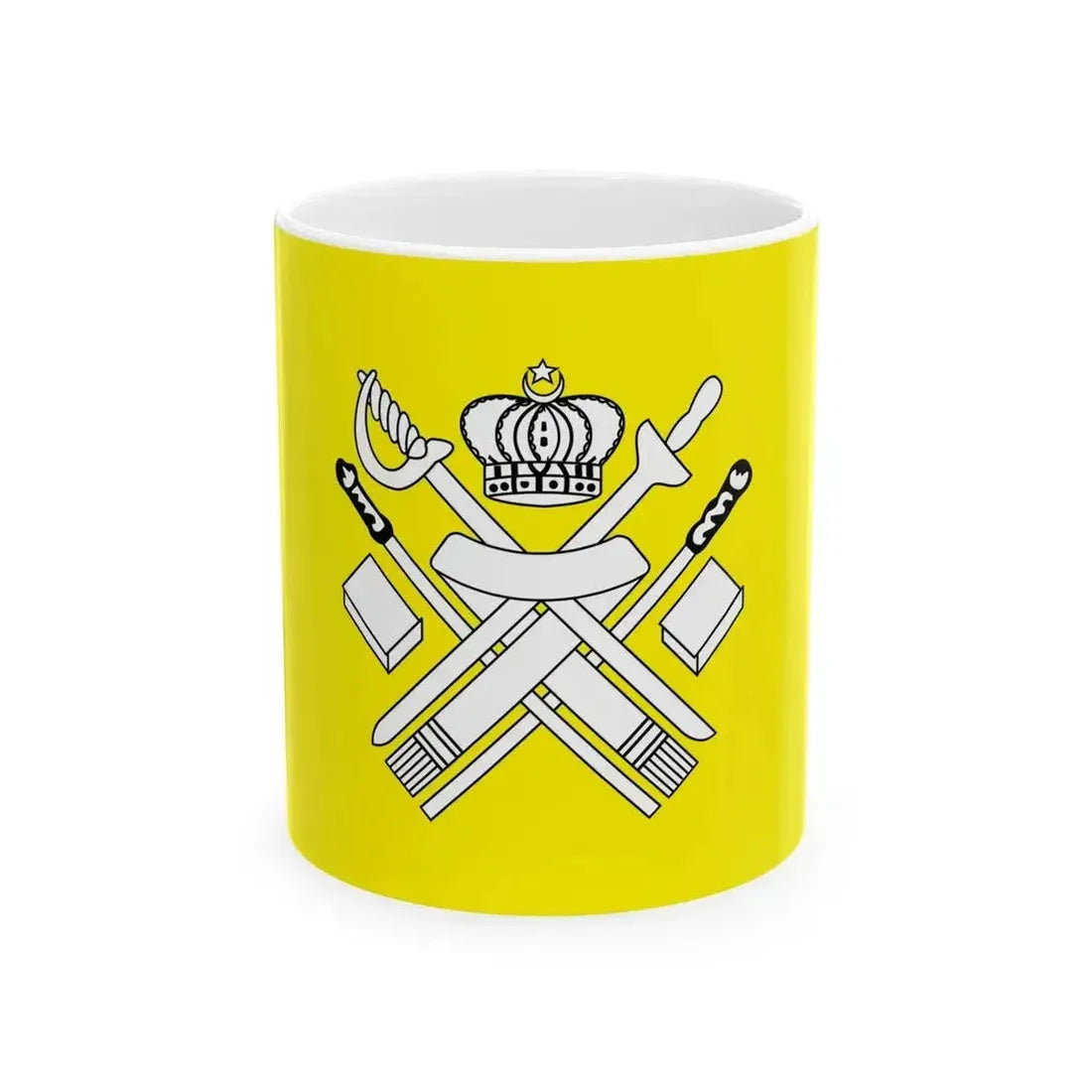 Bendera Tubuh Yang Di-Pertuan Muda Terengganu (Malaysia) White Coffee Mug 11oz - Go Mug Yourself