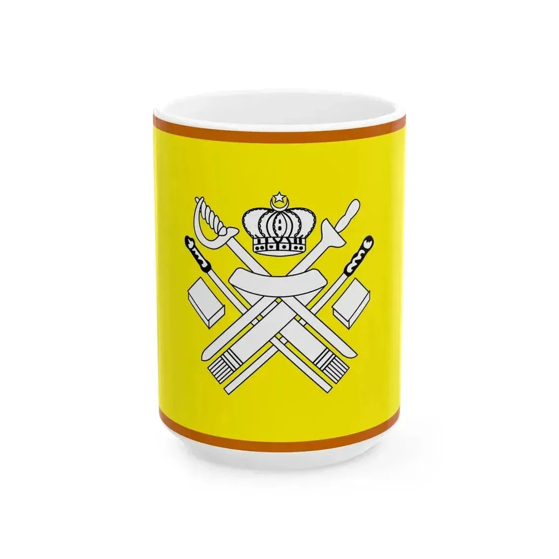 Bendera Tubuh Yang Di-Pertuan Muda Terengganu (Malaysia) White Coffee Mug 15oz - Go Mug Yourself