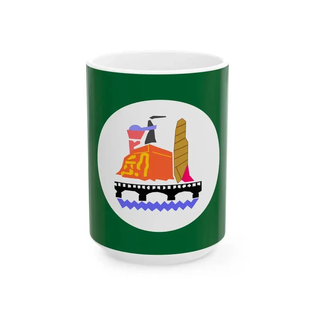 Beni Suef Governorate Flag (Egypt) White Coffee Mug 15oz - Go Mug Yourself