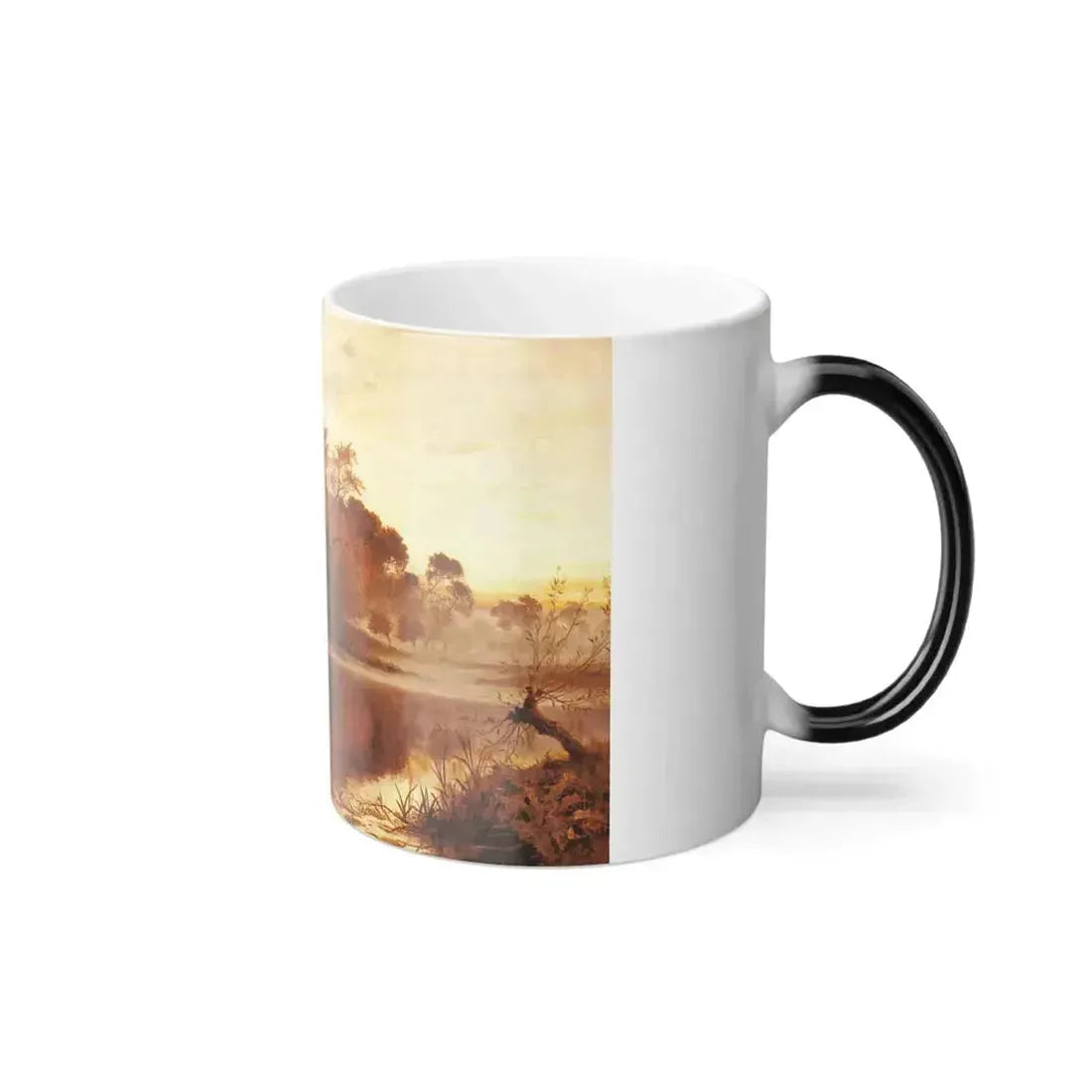 Benjamin Williams Leader (1831-1923) The Last Gleam, Wargrave on Thames - Oil on canvas 1879 - Color Changing Mug 11oz - Go Mug Yourself