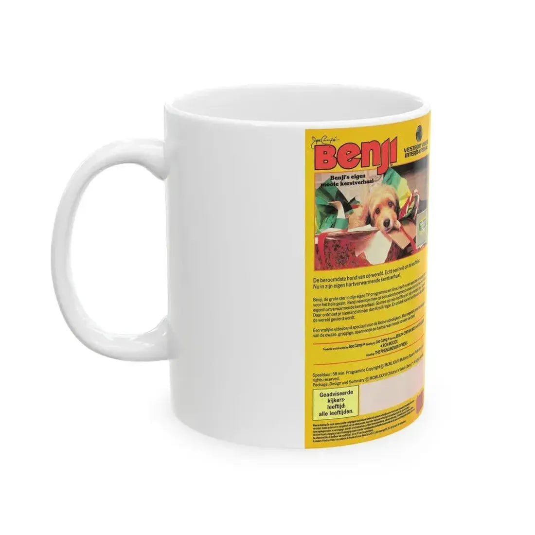 BENJI (VHS COVER) - White Coffee Mug - Go Mug Yourself