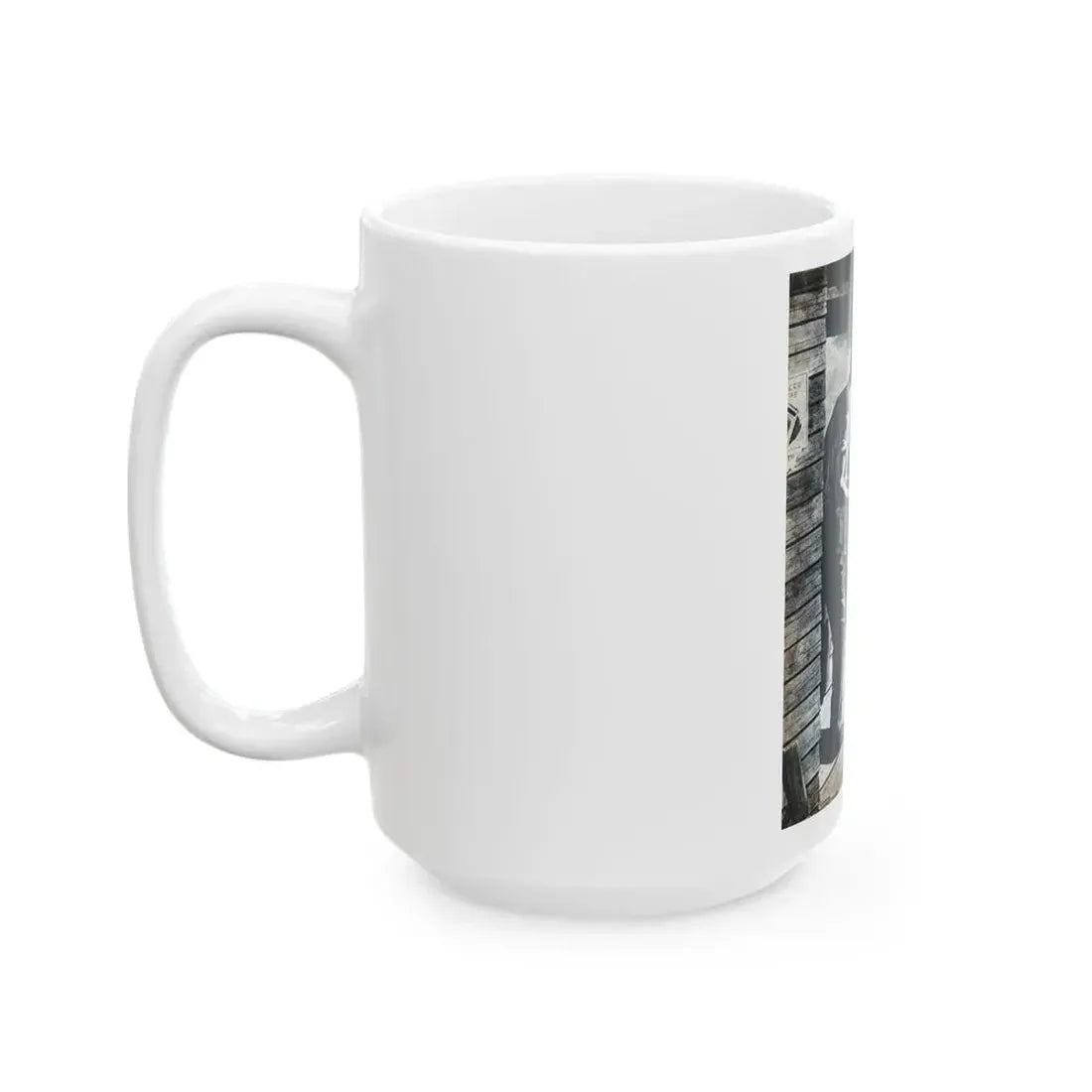 Bennie Brought a Gun, Bluebook for Men, January 1956 - White Coffee Mug - Go Mug Yourself