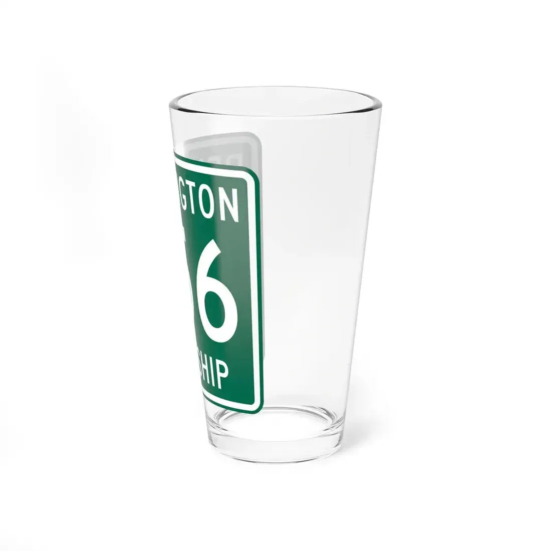 Bennington Township Route 256 Morrow County Ohio (Ohio) (Road Sign) Pint Glss 16oz - Go Mug Yourself