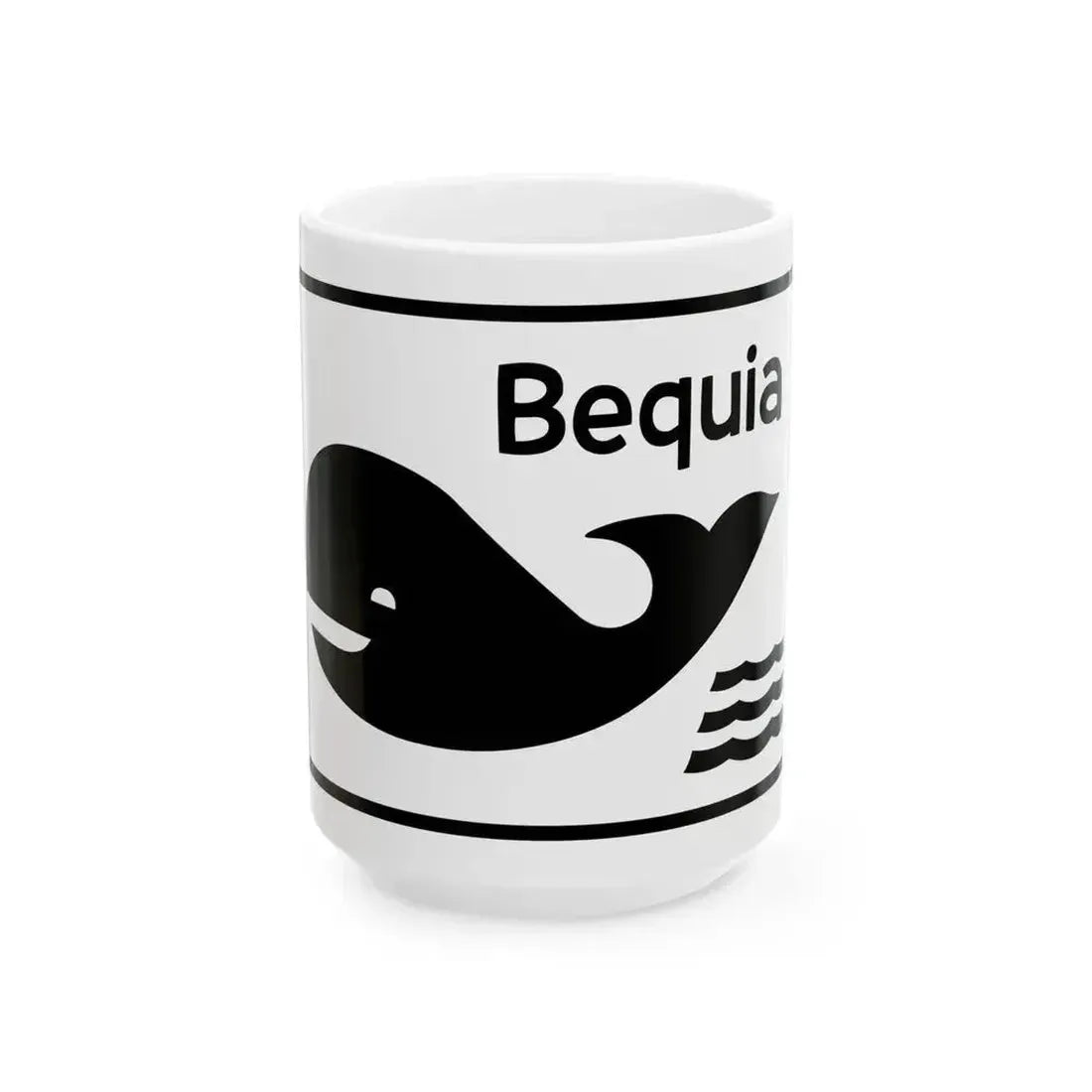 Bequia flag (Saint Vincent and the Grenadines) White Coffee Mug 15oz - Go Mug Yourself